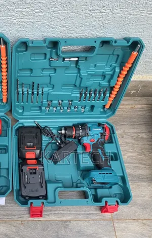 Meakida 36v Brushless Electric Drill Set – 2 Batteries Carry Case