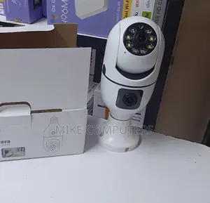 Home Security Dual Lens Bulb Camera PTZ Wifi V380 Pro Hd