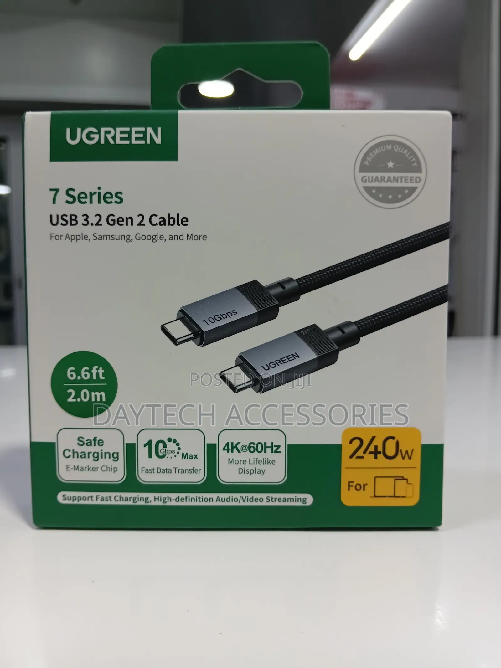 This Is a Ugreen 7 Series Usb-C to Usb-C 240w Cable (Model 5477)