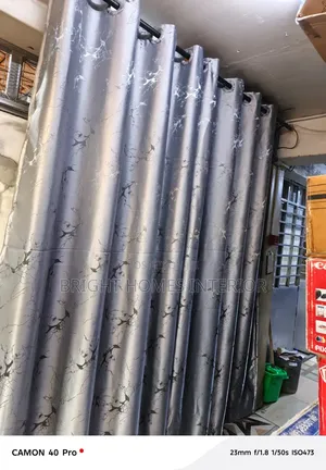 Grey Curtains Sold Per Meter Width