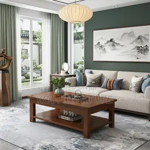 Coffee Table; Mahogany Executive Living Room Meeting Cofee Table
