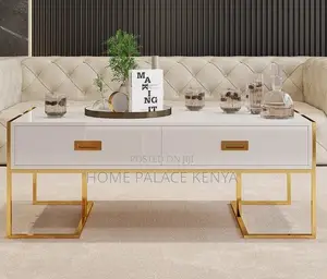 Coffee Table: High Gloss Coffee Table With Rigid Steel Legs