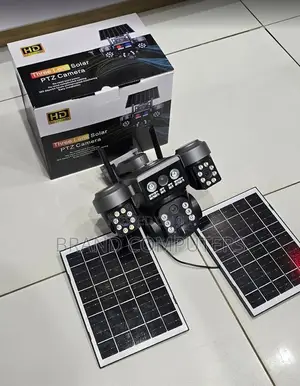 V380pro 4g Triple Lens Dual Panel Security Solar Camera Colored Vision
