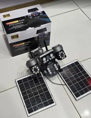 4g 3 Lens Solar CCTV PTZ Outdoor Camera With Dual Panels