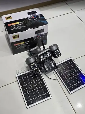 Dual Panels 4g Sim Triple Lens PTZ Solar Powered Security Camera