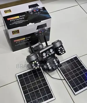 V380 4g Triple Lens Solar PTZ Camera With Dual Panels High Power