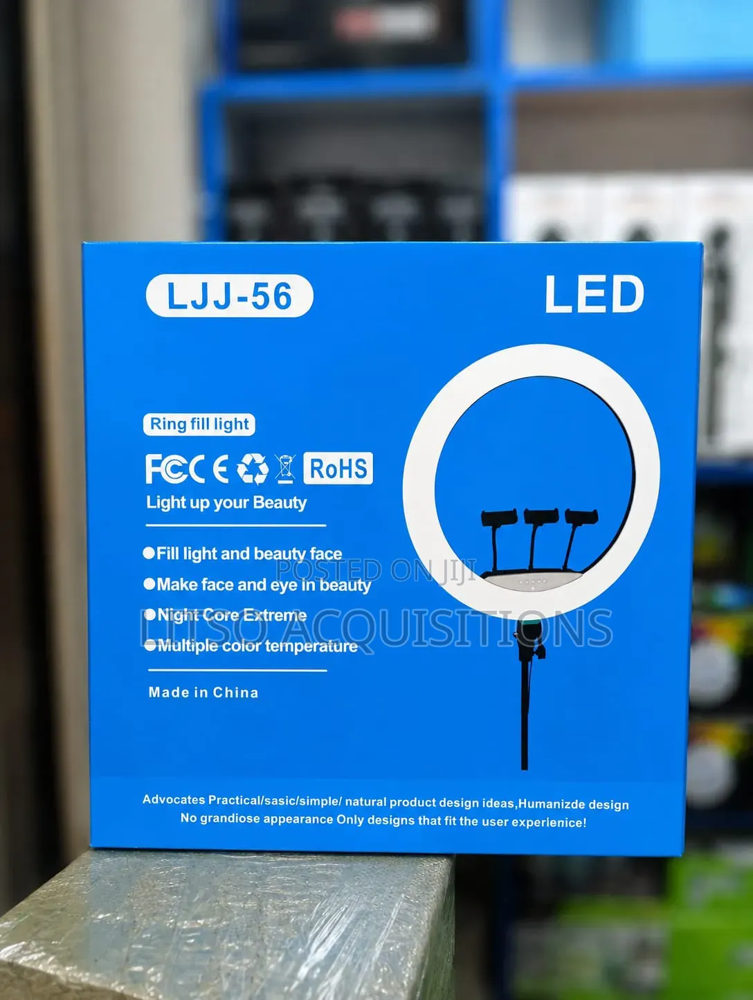 22 Inch Ring Light With Tree Phone Holders