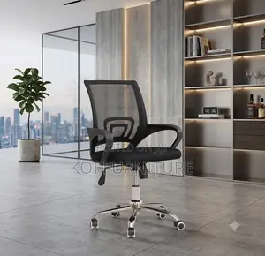 Office Chairs; Black Clerical Mesh Office Chairs