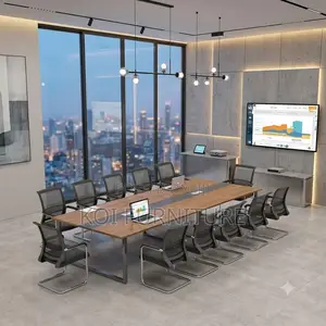 Office Desk; 2.4 Meters Executive Timber Boardroom Desk