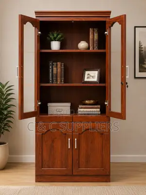 Executive Mahogany File Cabinet.