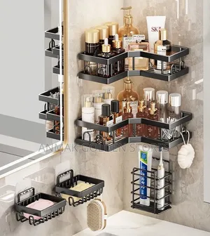 *Multipurpose 5pcs Set Rectangular and Corner Shelf