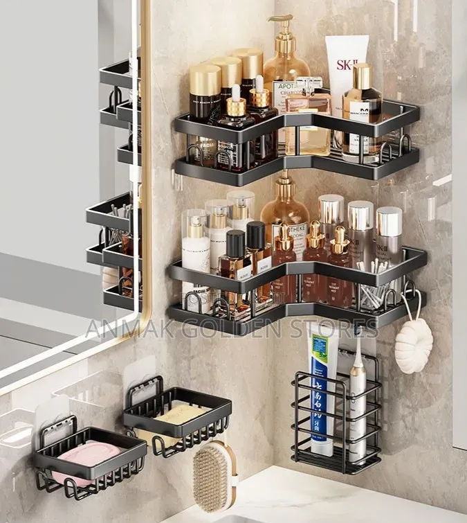 *Multipurpose 5pcs Set Rectangular and Corner Shelf
