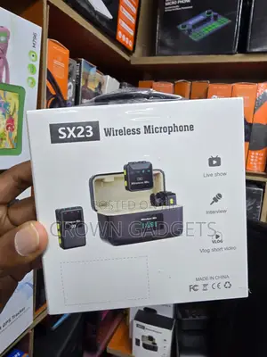Sx23 Dual Wireless Lavalier Mic With Digital Display Case