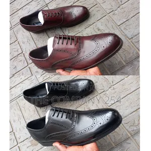 Quality Casual Leather Oxford Shoes With Rubber Sole Laced Casual