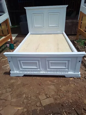 5x6 White Wood/Board Bed for You