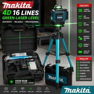 Makita 16 Line Green Laser Level With Tripod