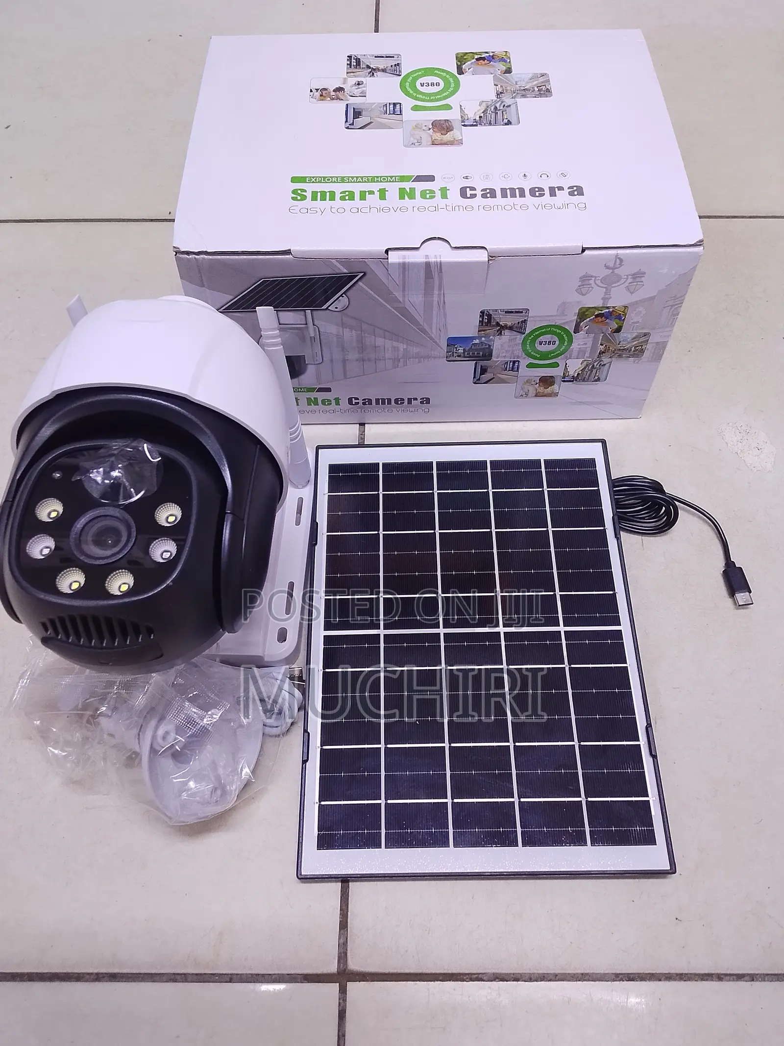 4g V380 Single Lens Solar Camera With 2 Way Audio