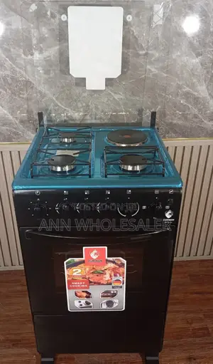 50×55 Euroken 3+1 Standing Cooker With Electric Oven Cooker