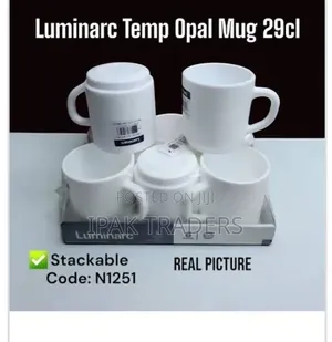 *Set of 6 Luminarc 29cl Cups