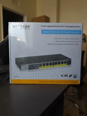 Netgear Business Switch 8port Gigabit Poe Unmanaged Gs108pp