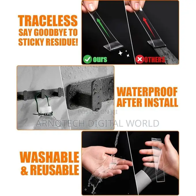 5cm By 5m Reusable Double Sided Adhesive Nano Magic Tape