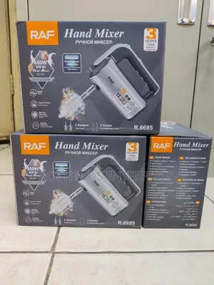 Raf Hand Mixer 650w - 5 Speed Settings (2 Beater 2 Hooks)