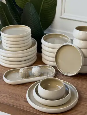 27-Piece European Double Glaze Porcelain Dinner Set