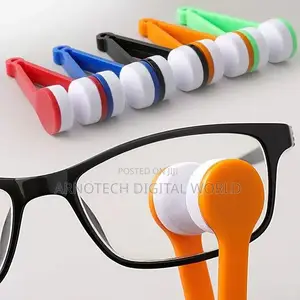 Portable Glasses Cleaning Brush Microfiber Eyeglass Sunglasses Cleaner