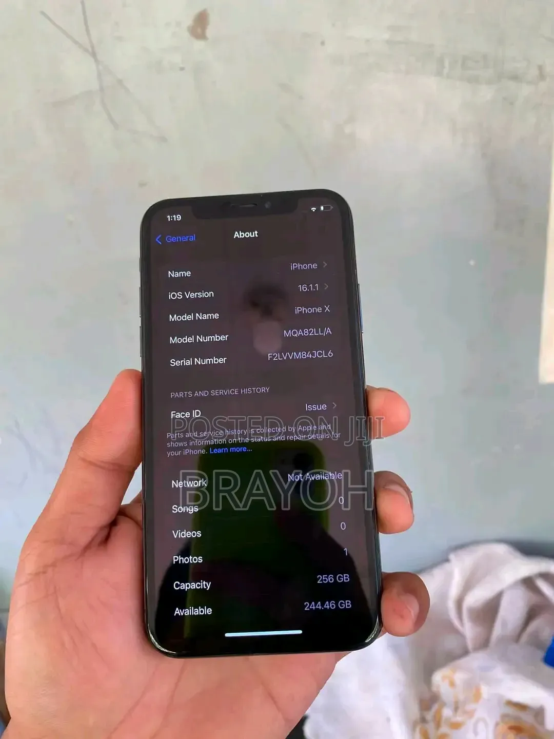 Apple iPhone X 64 GB Black