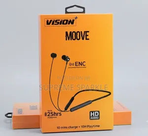 Vision Plus Moove Enc(Noise Cancellation)Neckband Headphone.