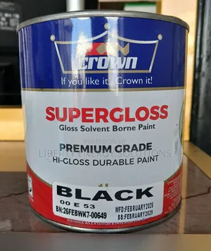 Crown Supergloss Black 1litre