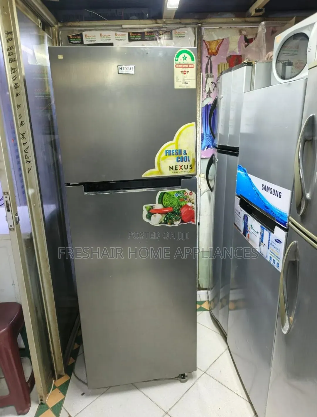 Silver Armco Amco Double Door Fridge