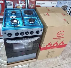 *Eurochef Free Standing 3 Gas Burner 1 Electric
