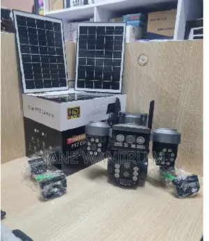 New V380 Triple Lens 4g Solar Powered CCTV Camera With Dual Panels