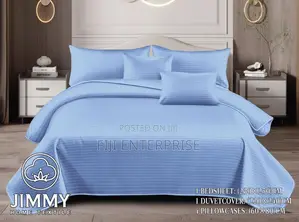 6-Piece Heavy Cotton Duvet Cover Set – 5×6, 6×6 6×7 | 4 Pillowcases