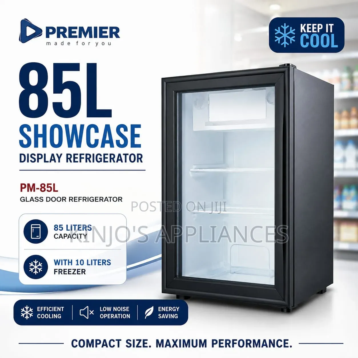Premier 85l Showcase Display Refrigerator / Fridge