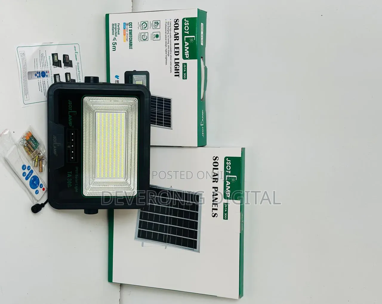 *Ta 300w Solar Floodlight
