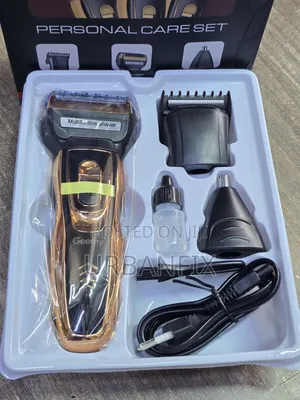 Geemy 3 in 1 Rechargeable Shaver and Trimmer Set With Nose Trimmer