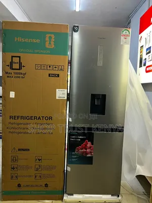 *Hisense 292l Bottom Freezer No Frost Fridge With Water Dispenser