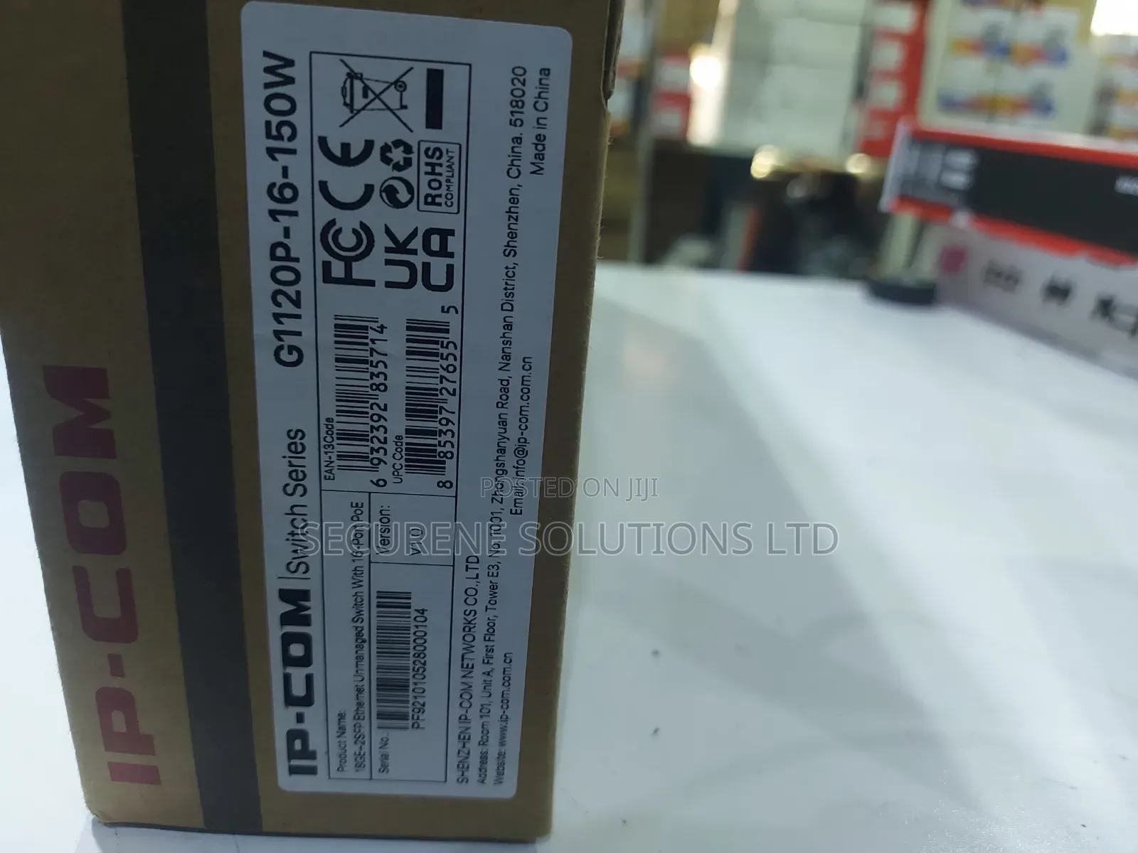 Ip-Com Ethernet Unmanaged Switch, Model G1120p-16-150w
