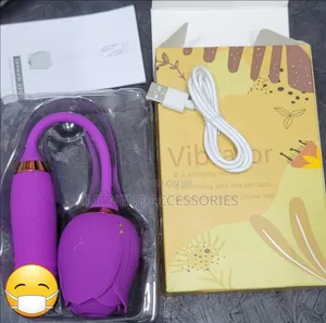 Rose Dual Sucking and Thrusting Dildo Rechargeable Vibrator