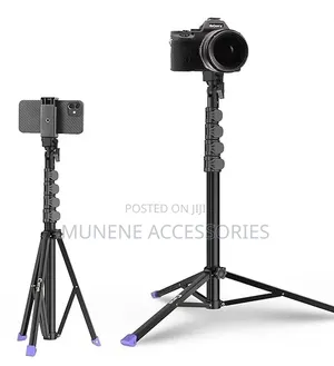 1.6m Tripod Stand With Mobile Phone Holder Heavy Duty For Camera Light