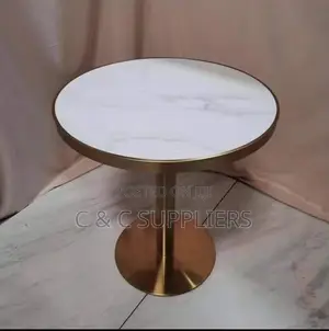 Modern Round Marble Dining Table.
