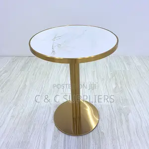 Modern Round Marble Dining Table.