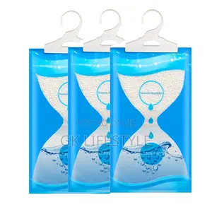3 Packet Dehumidifier Moisture Absorber Wardrobe Closet Damp Remover