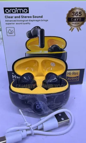 Oraimo Wireless Earbuds With a Digital Battery Display.