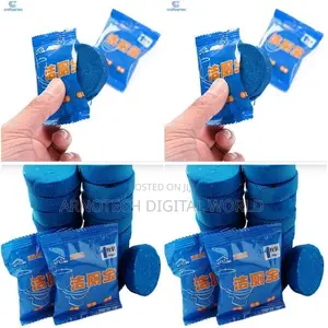 10pcs Bubble Blue Tablets Toilet Cleaner