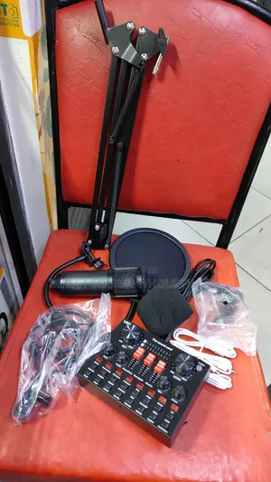 Bm800 Condenser Microphone Kit With V8s Sound Card-Complete Studio Kit