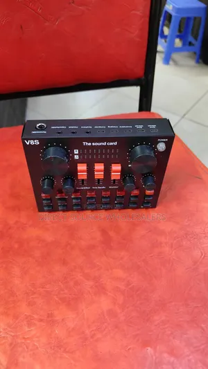 V8sk Live Streaming Sound Card With Voice Effects