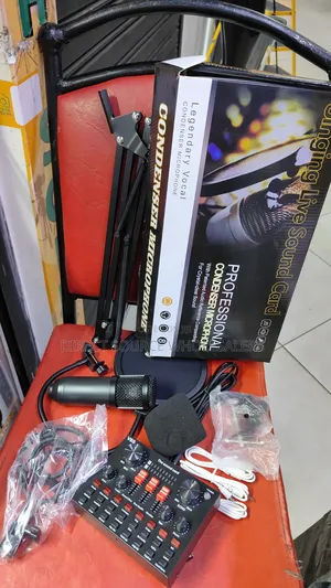 Bm800 Podcast Microphone V8sk Sound Card – Ideal for Youtube, Tiktok